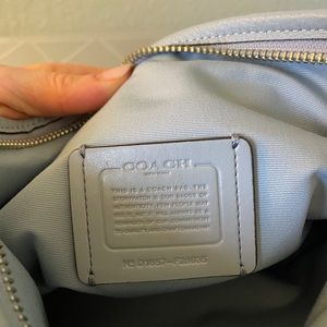 Coach blue leather crossbody